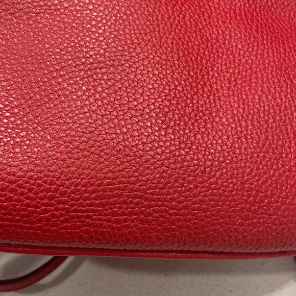 Coach Liv Pouch Red Leather Crossbody Bag - Picture 15 of 15